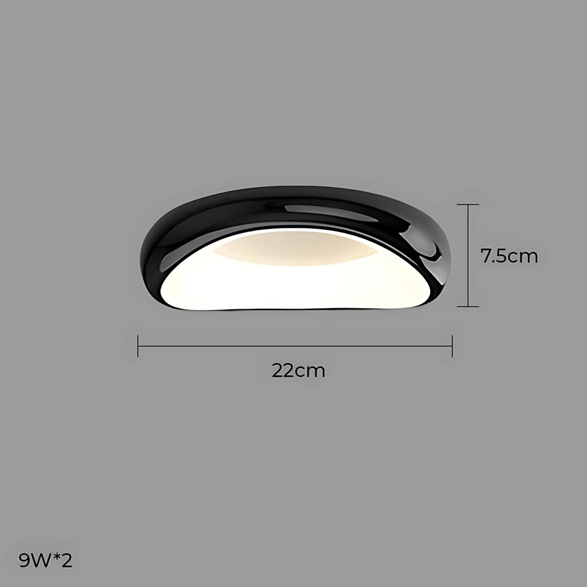 Bayberry Frame Acrylic Pebble Ceiling Light — gallery image 19