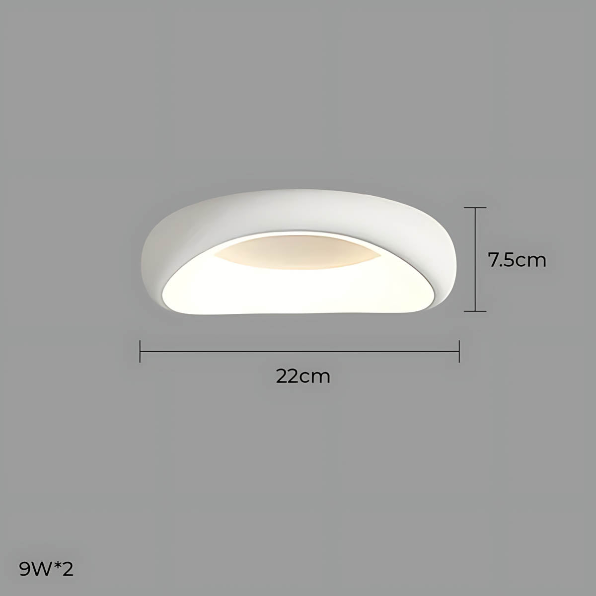 Bayberry Frame Acrylic Pebble Ceiling Light — gallery image 22