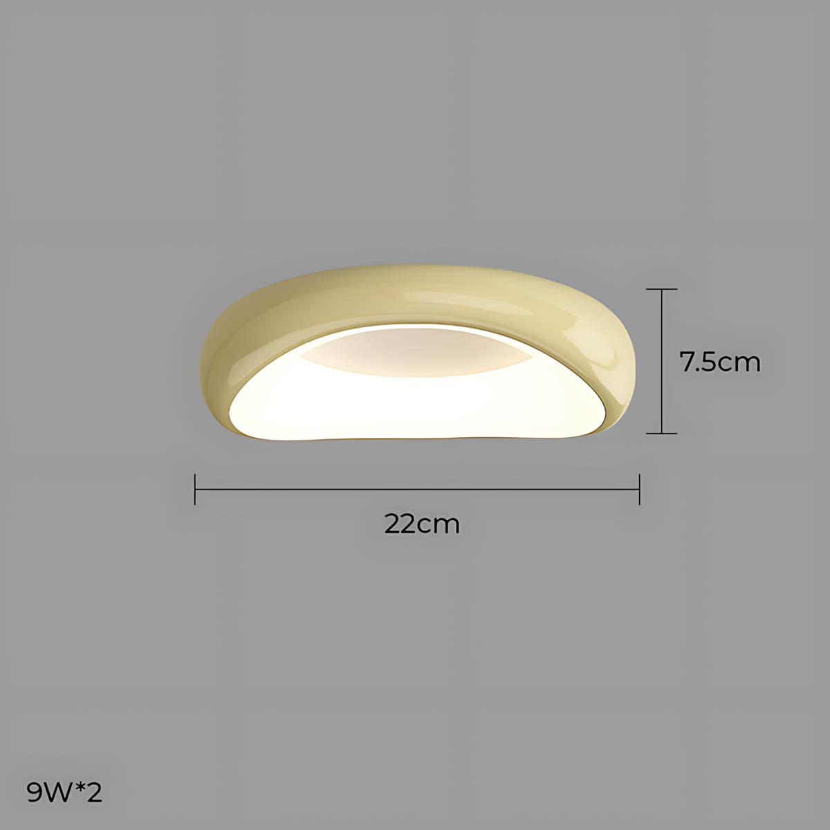 Bayberry Frame Acrylic Pebble Ceiling Light — gallery image 23
