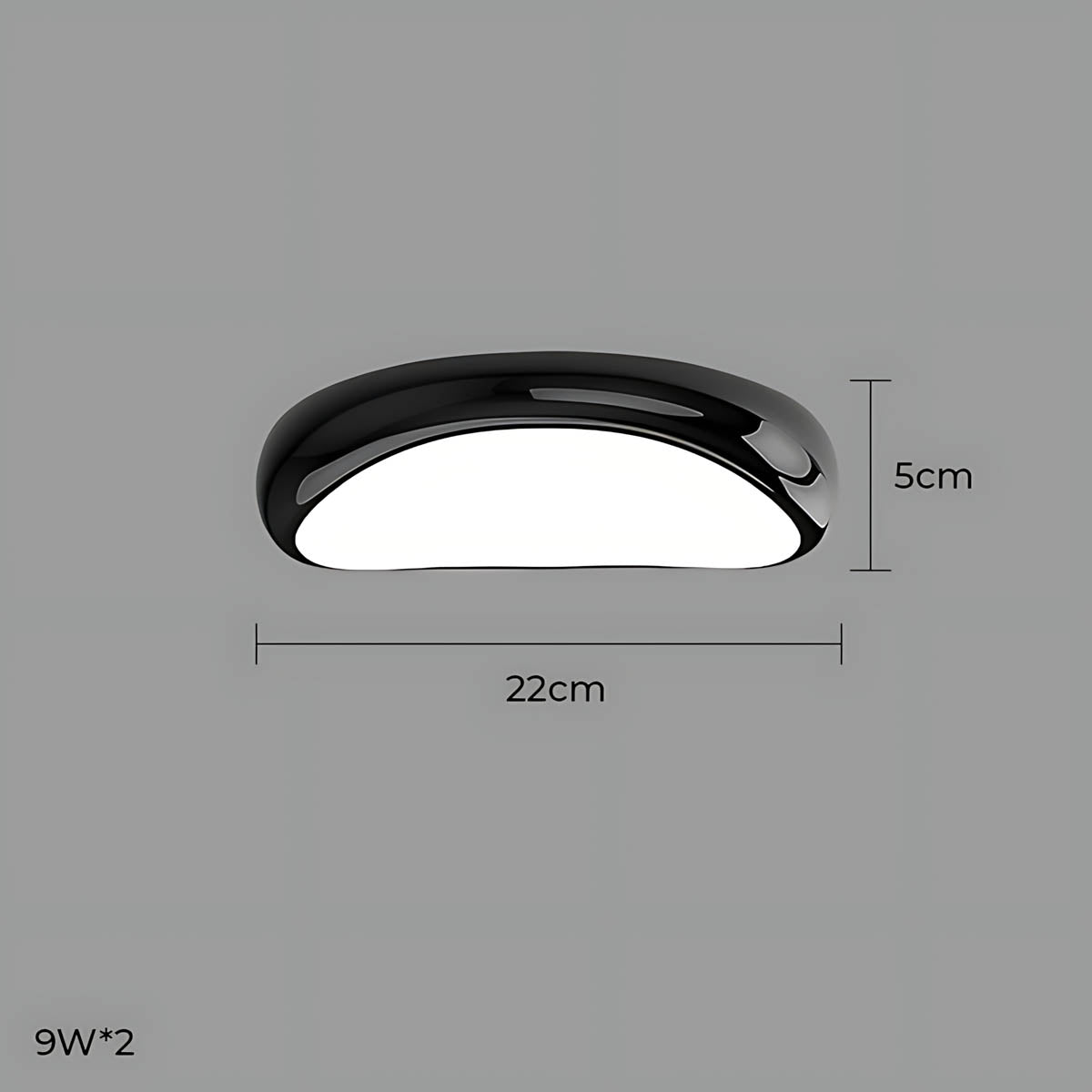 Bayberry Frame Acrylic Pebble Ceiling Light — gallery image 25
