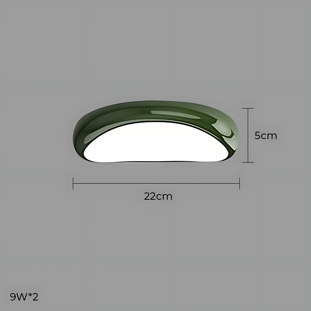 Bayberry Frame Acrylic Pebble Ceiling Light — gallery image 26