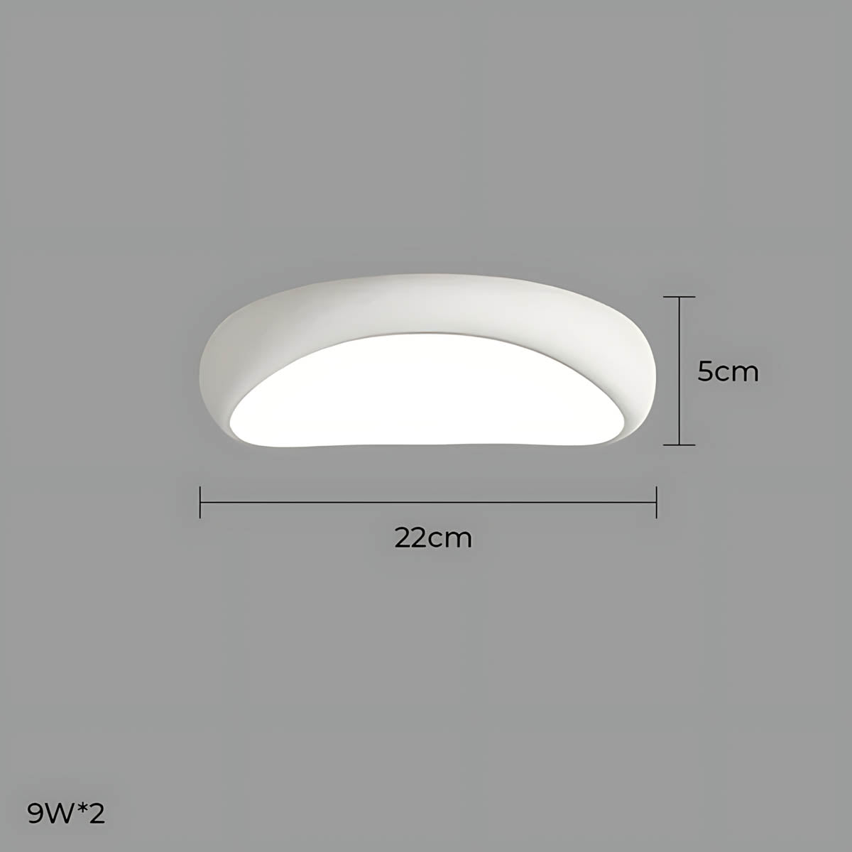 Bayberry Frame Acrylic Pebble Ceiling Light — gallery image 28