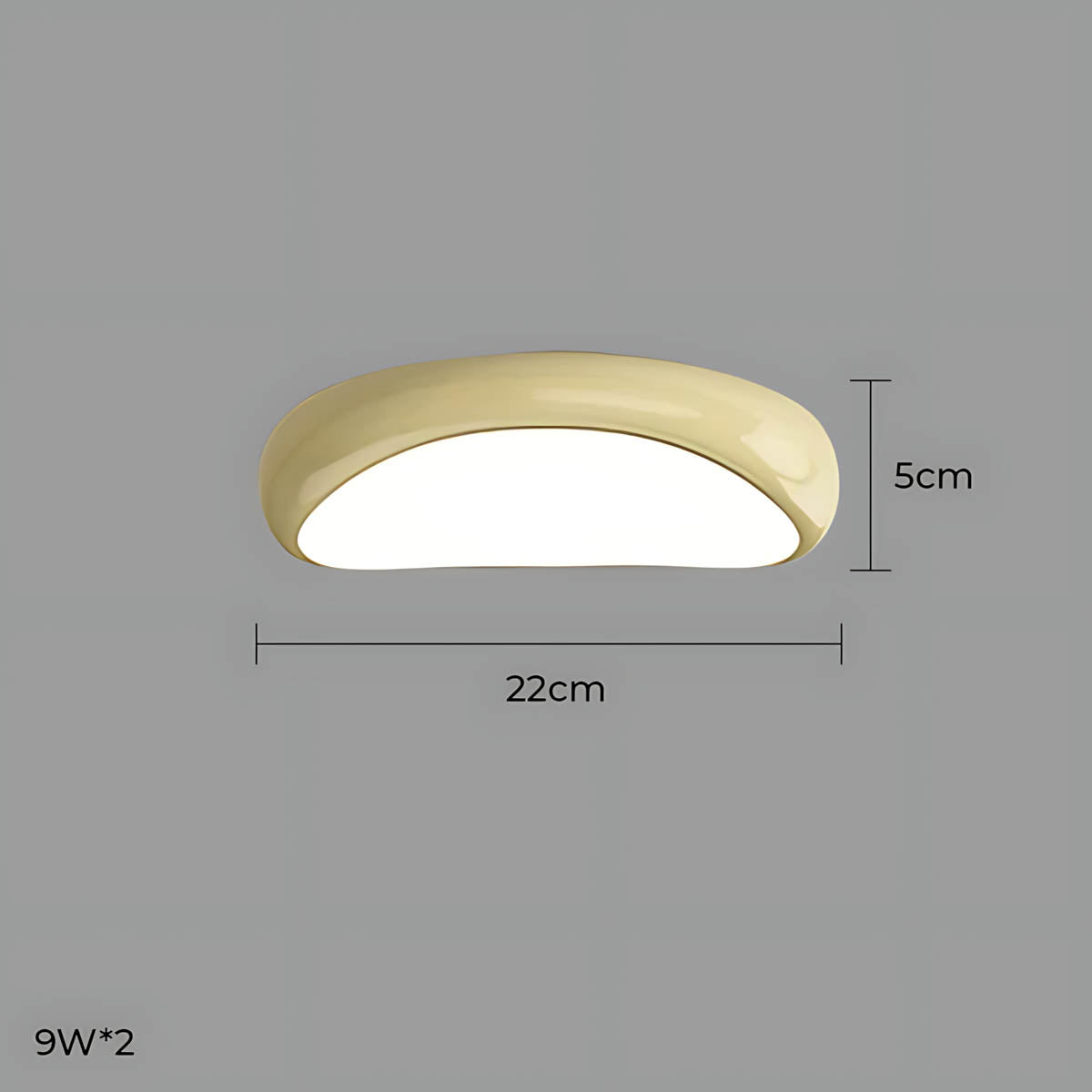 Bayberry Frame Acrylic Pebble Ceiling Light — gallery image 29