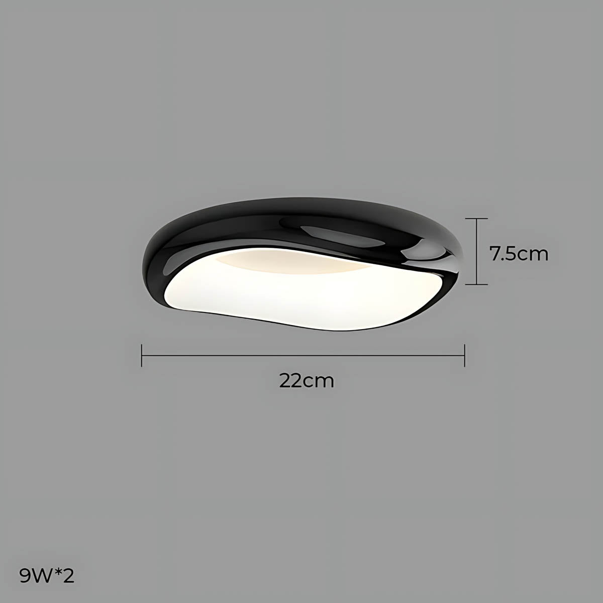 Bayberry Frame Acrylic Pebble Ceiling Light — gallery image 31