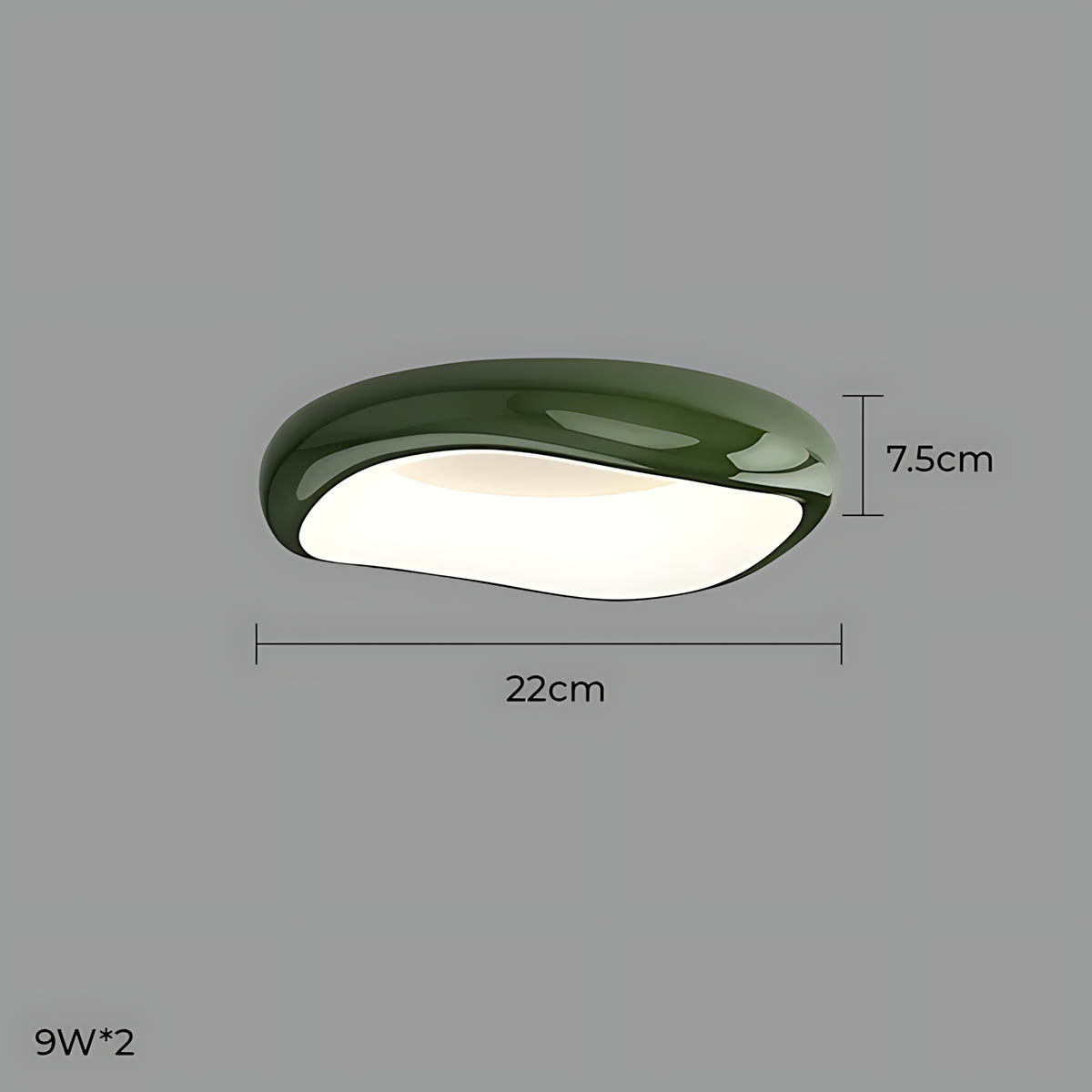 Bayberry Frame Acrylic Pebble Ceiling Light — gallery image 32