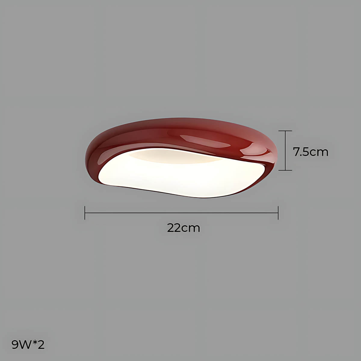 Bayberry Frame Acrylic Pebble Ceiling Light — gallery image 33