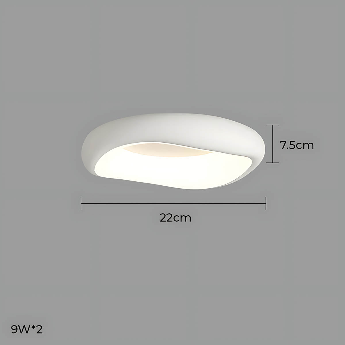 Bayberry Frame Acrylic Pebble Ceiling Light — gallery image 34