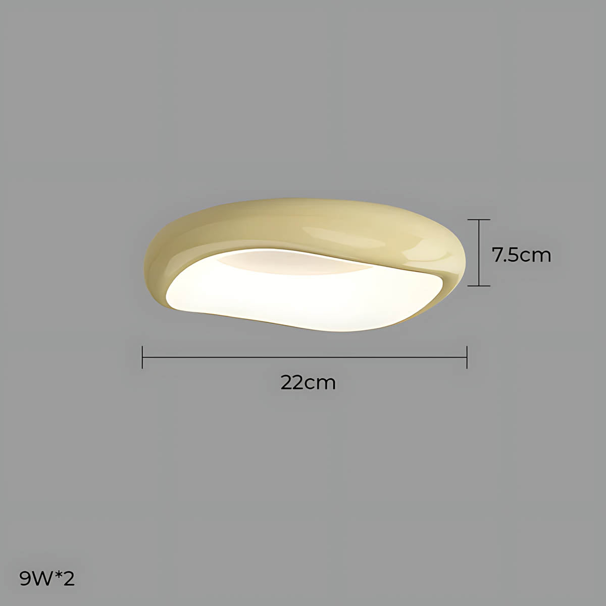 Bayberry Frame Acrylic Pebble Ceiling Light — gallery image 35