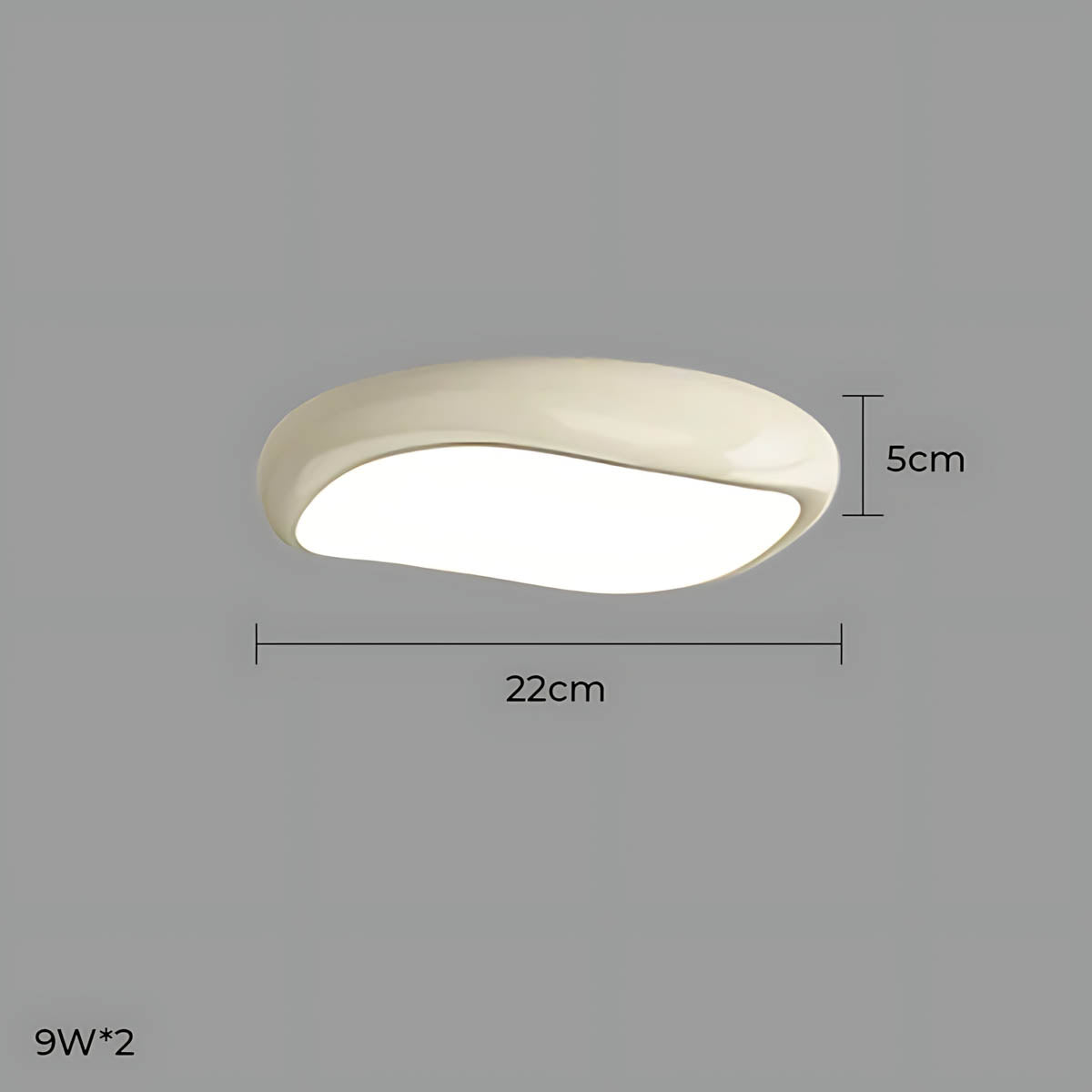 Bayberry Frame Acrylic Pebble Ceiling Light — gallery image 36