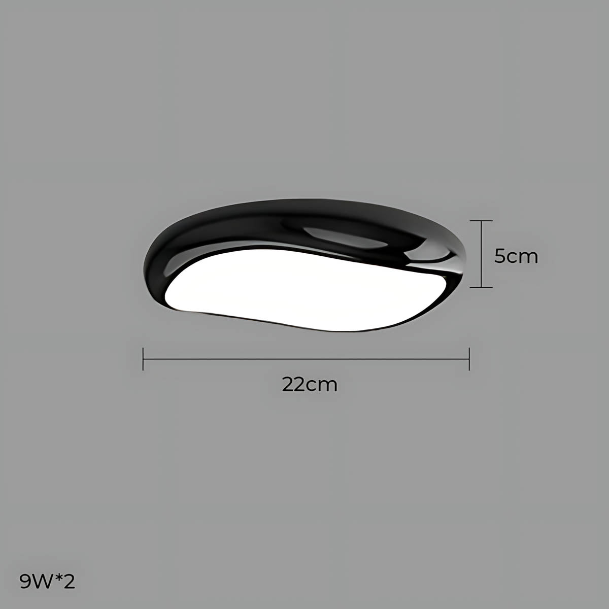 Bayberry Frame Acrylic Pebble Ceiling Light — gallery image 37