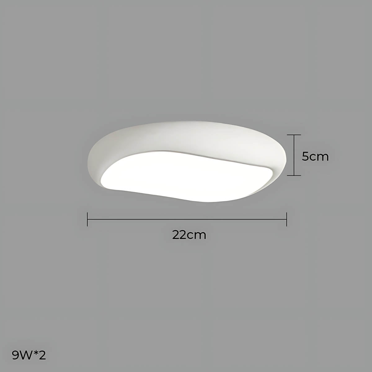 Bayberry Frame Acrylic Pebble Ceiling Light — gallery image 40
