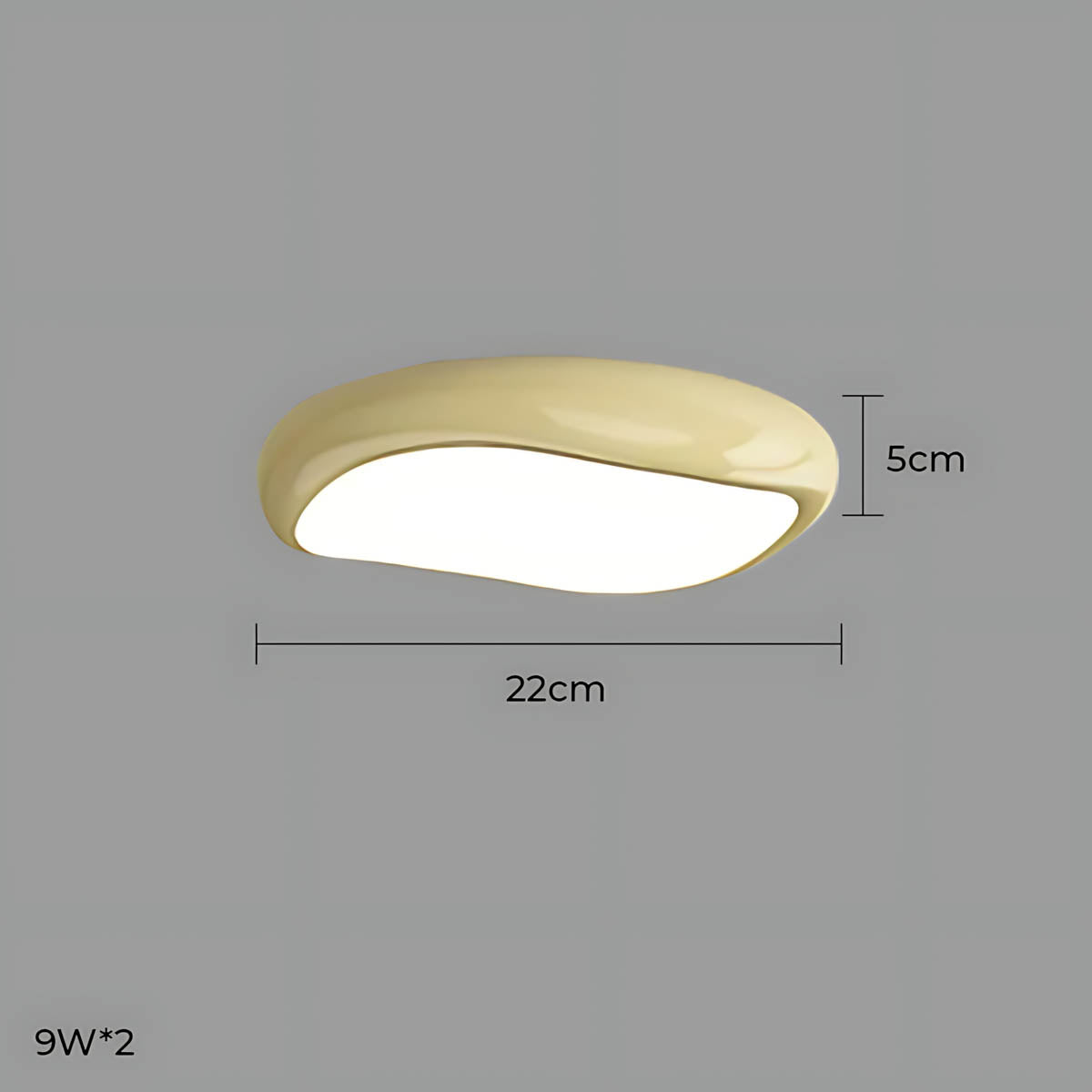 Bayberry Frame Acrylic Pebble Ceiling Light — gallery image 41