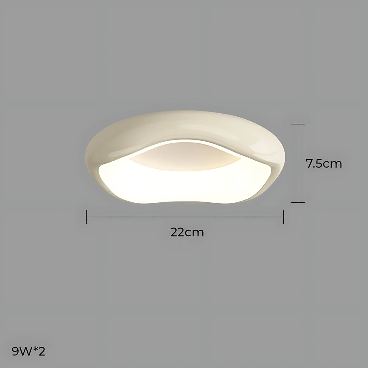 Bayberry Frame Acrylic Pebble Ceiling Light — gallery image 42