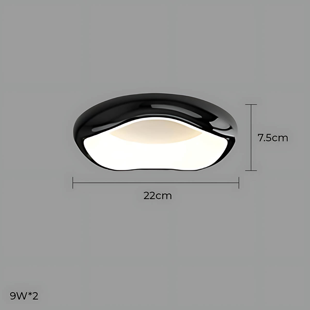 Bayberry Frame Acrylic Pebble Ceiling Light — gallery image 43