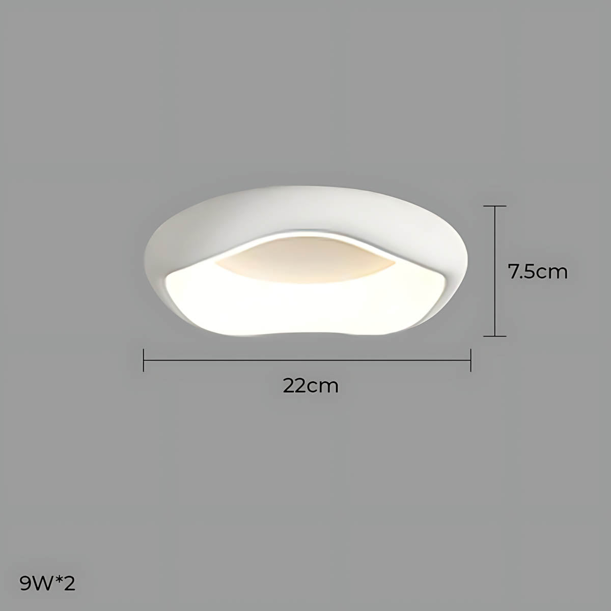 Bayberry Frame Acrylic Pebble Ceiling Light — gallery image 46