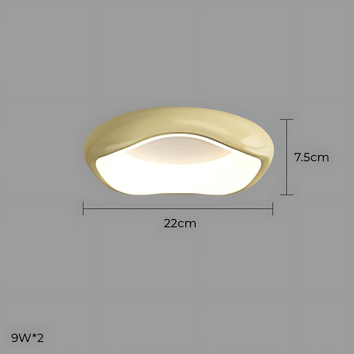 Bayberry Frame Acrylic Pebble Ceiling Light — gallery image 47