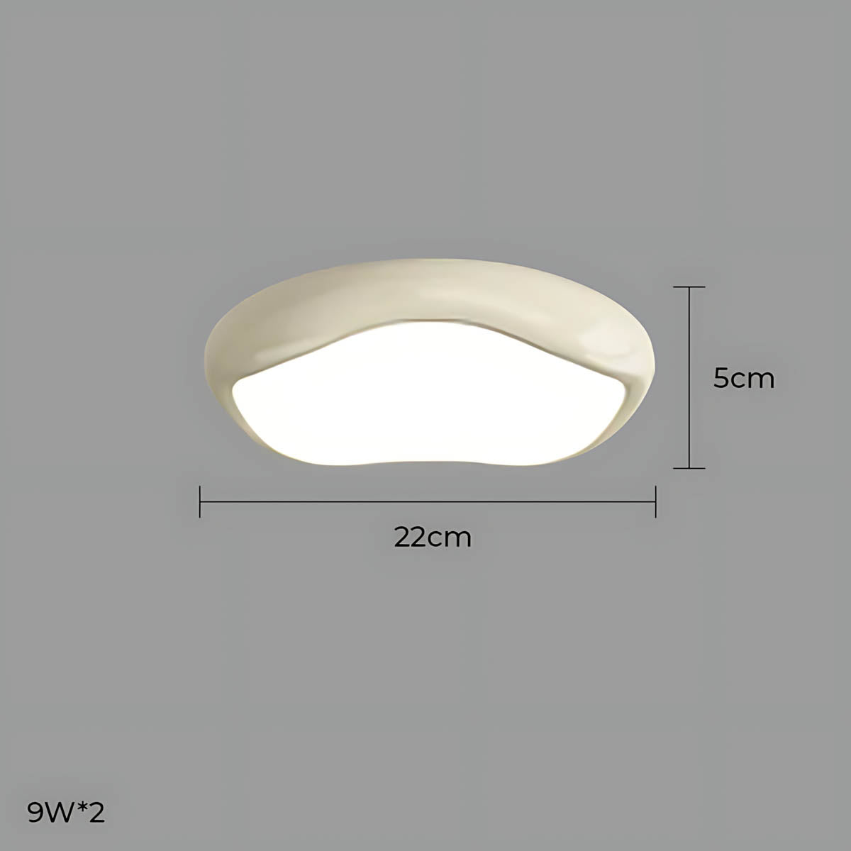 Bayberry Frame Acrylic Pebble Ceiling Light — gallery image 48