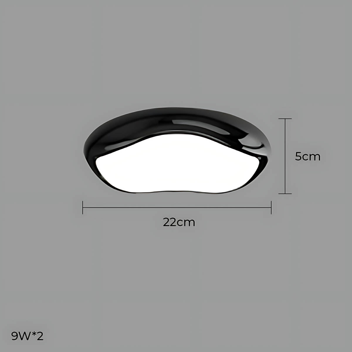 Bayberry Frame Acrylic Pebble Ceiling Light — gallery image 49