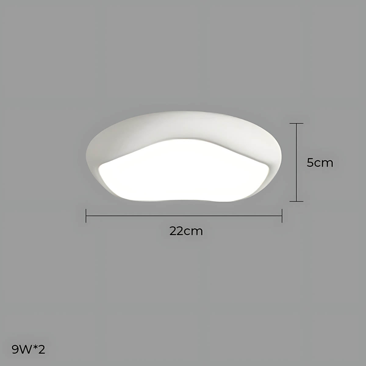 Bayberry Frame Acrylic Pebble Ceiling Light — gallery image 52