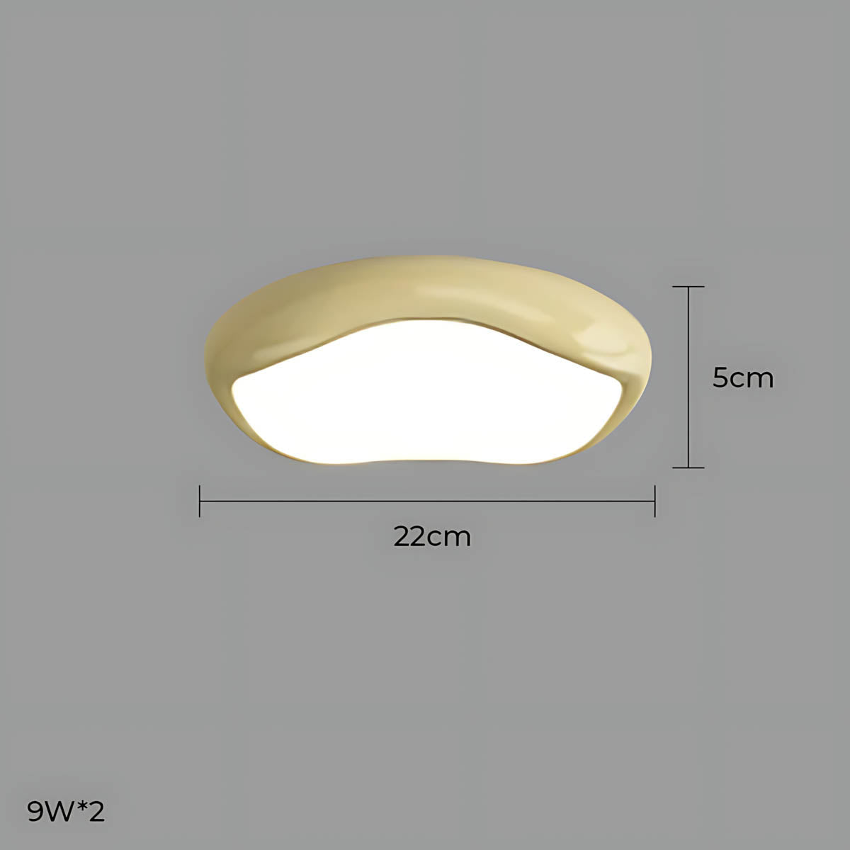 Bayberry Frame Acrylic Pebble Ceiling Light — gallery image 53