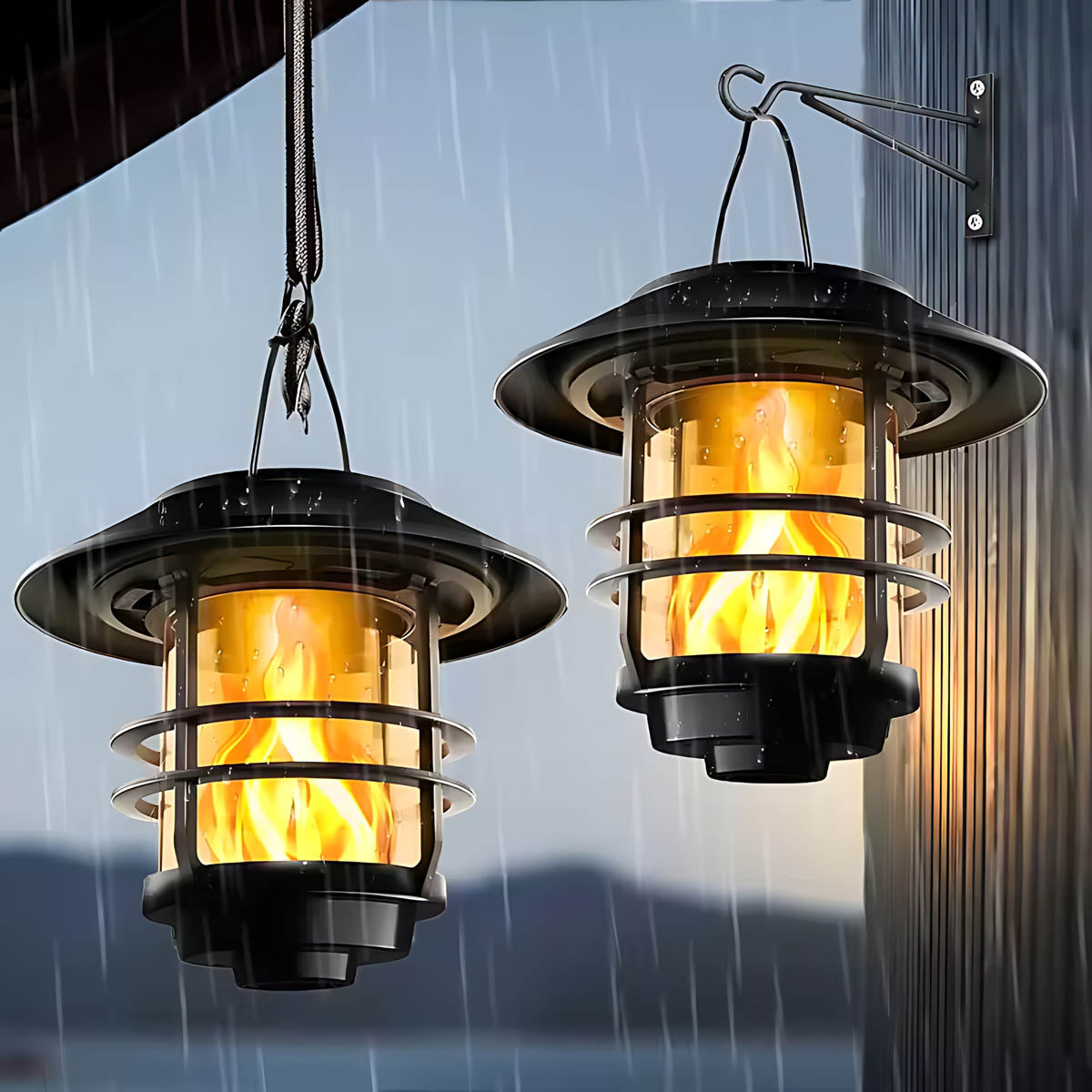 Kingsley Frame Glass Lantern Outdoor Wall Light — gallery image 6