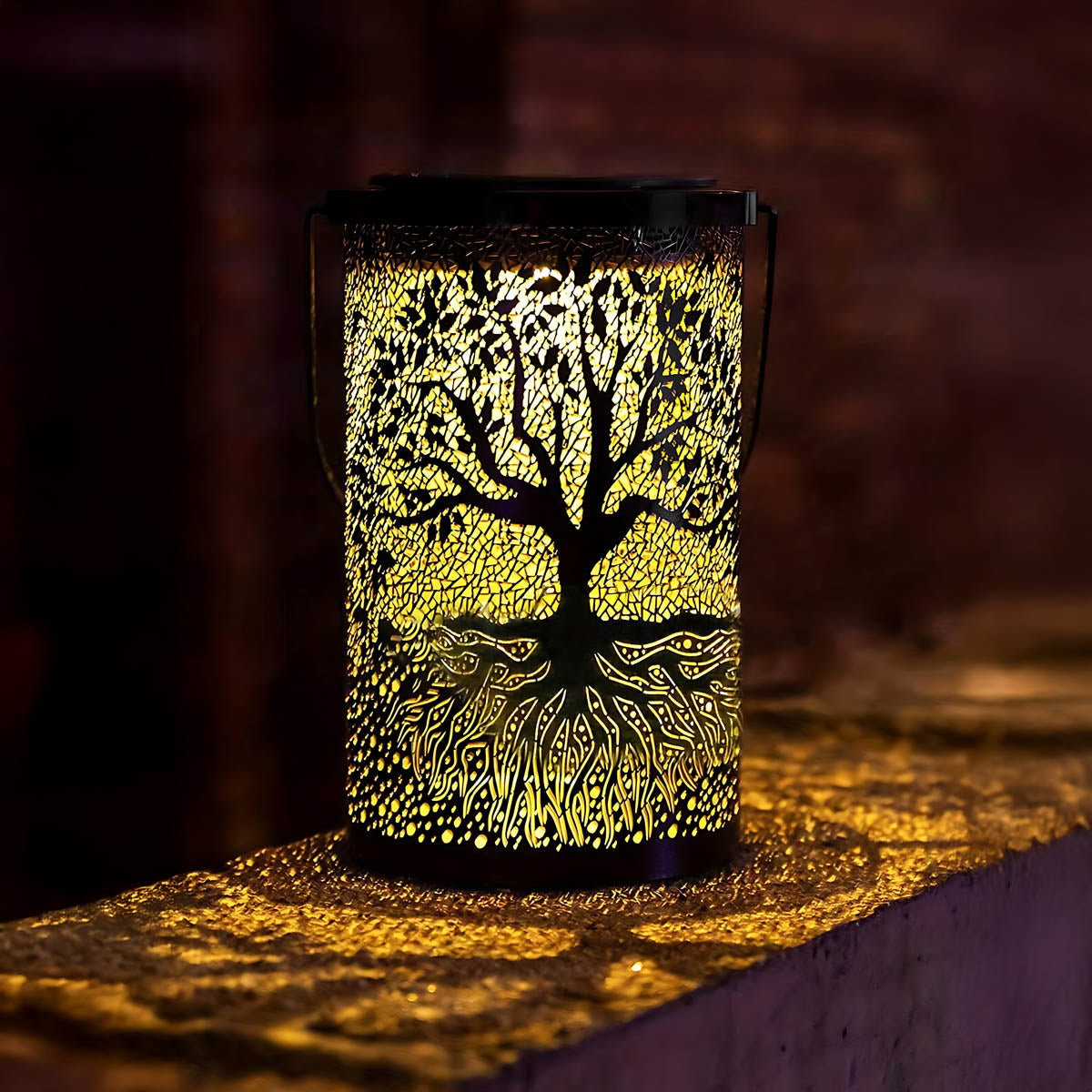 Fielding Frame Iron Lantern Table Lamp — gallery image 8
