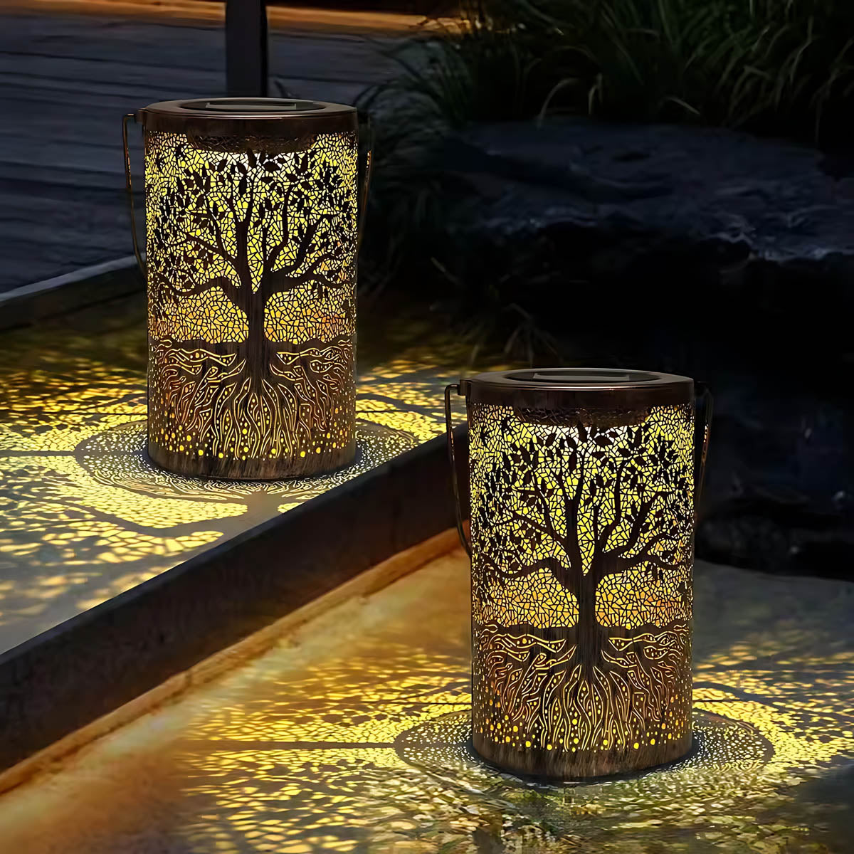 Fielding Frame Iron Lantern Table Lamp — gallery image 11