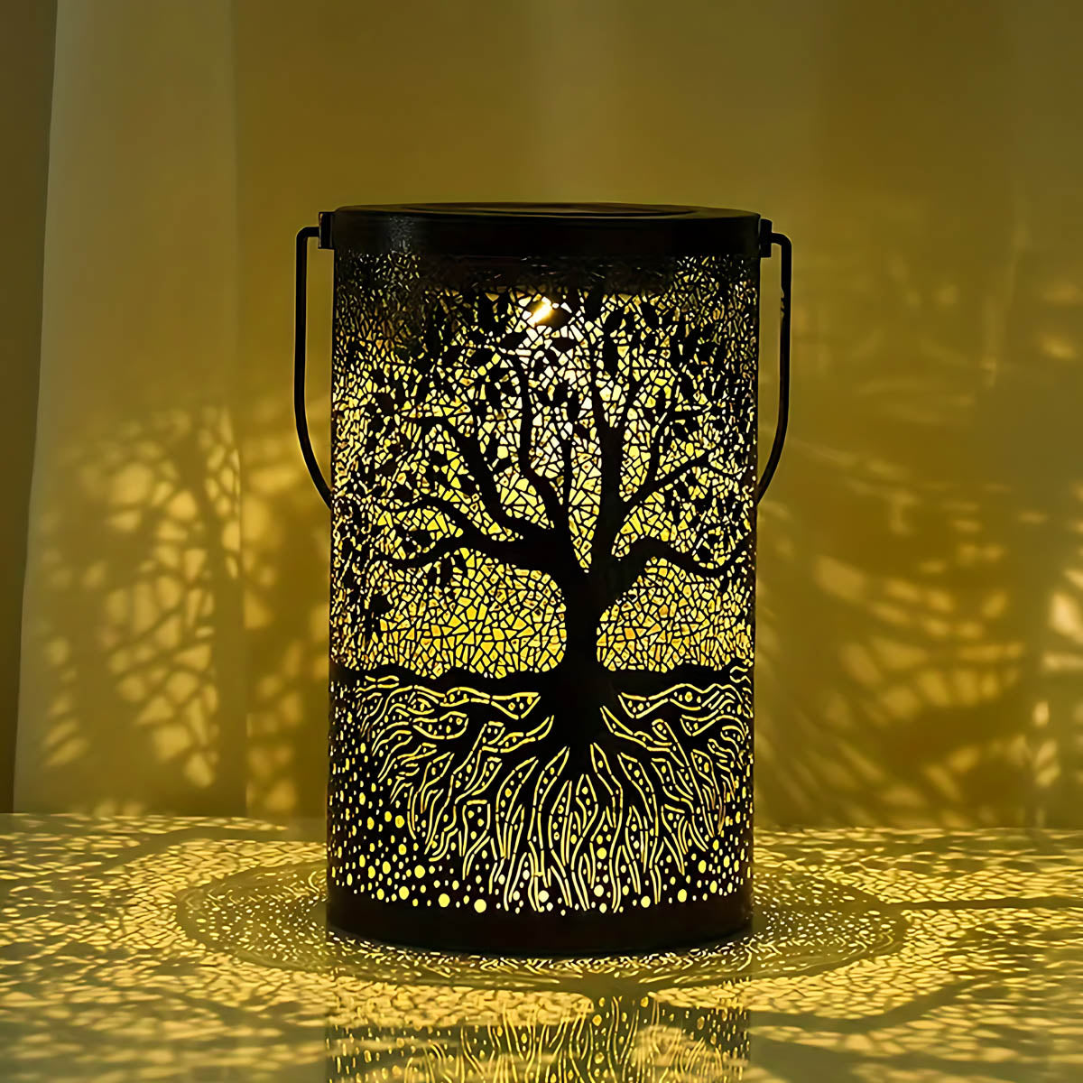 Fielding Frame Iron Lantern Table Lamp — gallery image 6