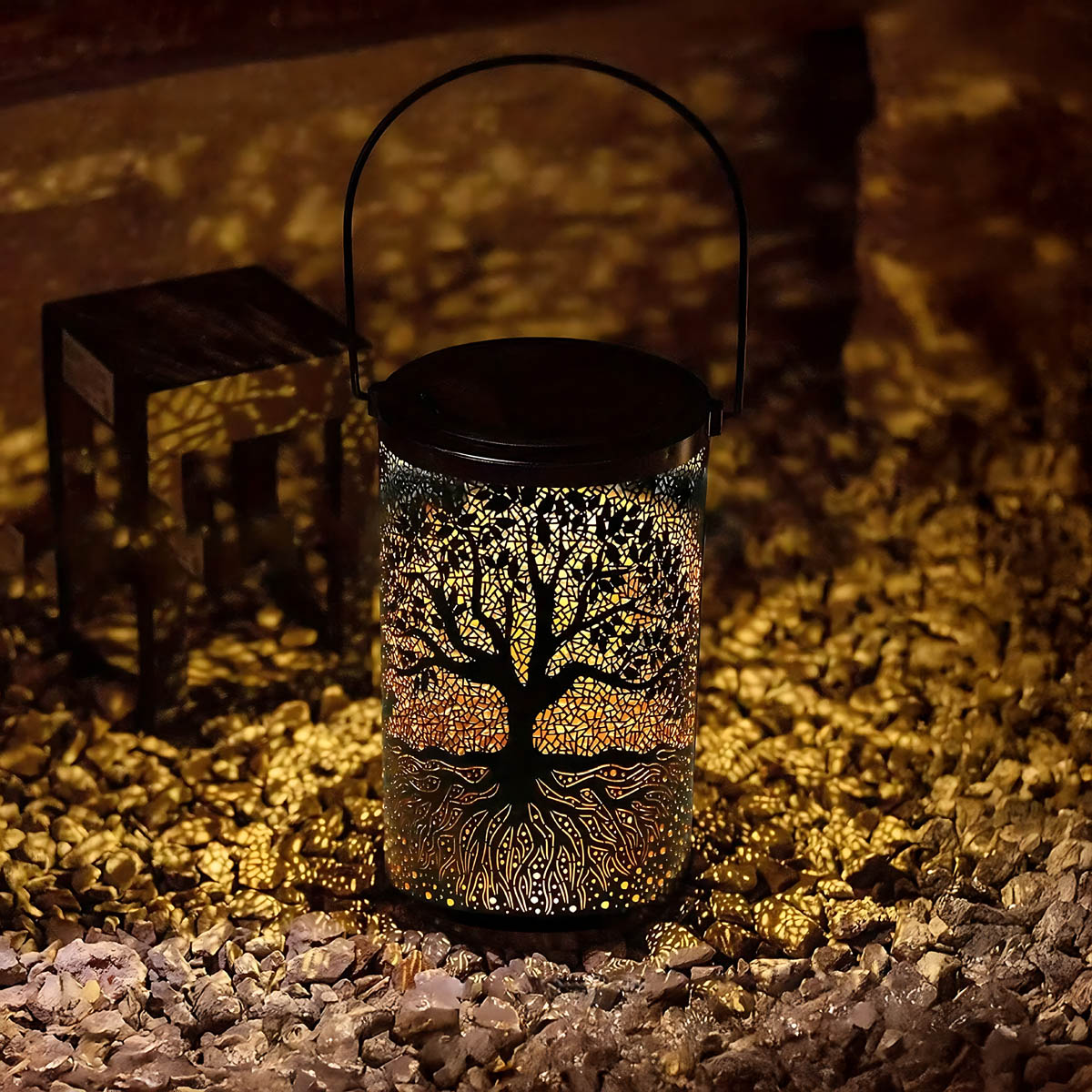 Fielding Frame Iron Lantern Table Lamp — gallery image 10