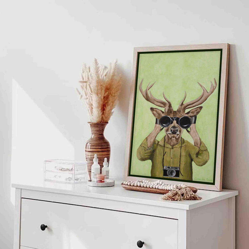 Wildwood Frame Deer Canvas Wall Art — gallery image 4