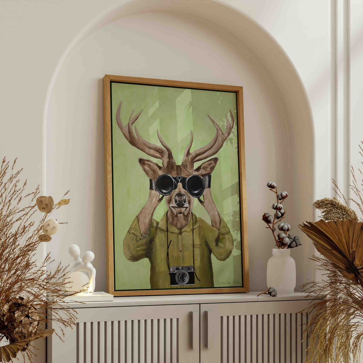 Wildwood Frame Deer Canvas Wall Art — gallery image 5