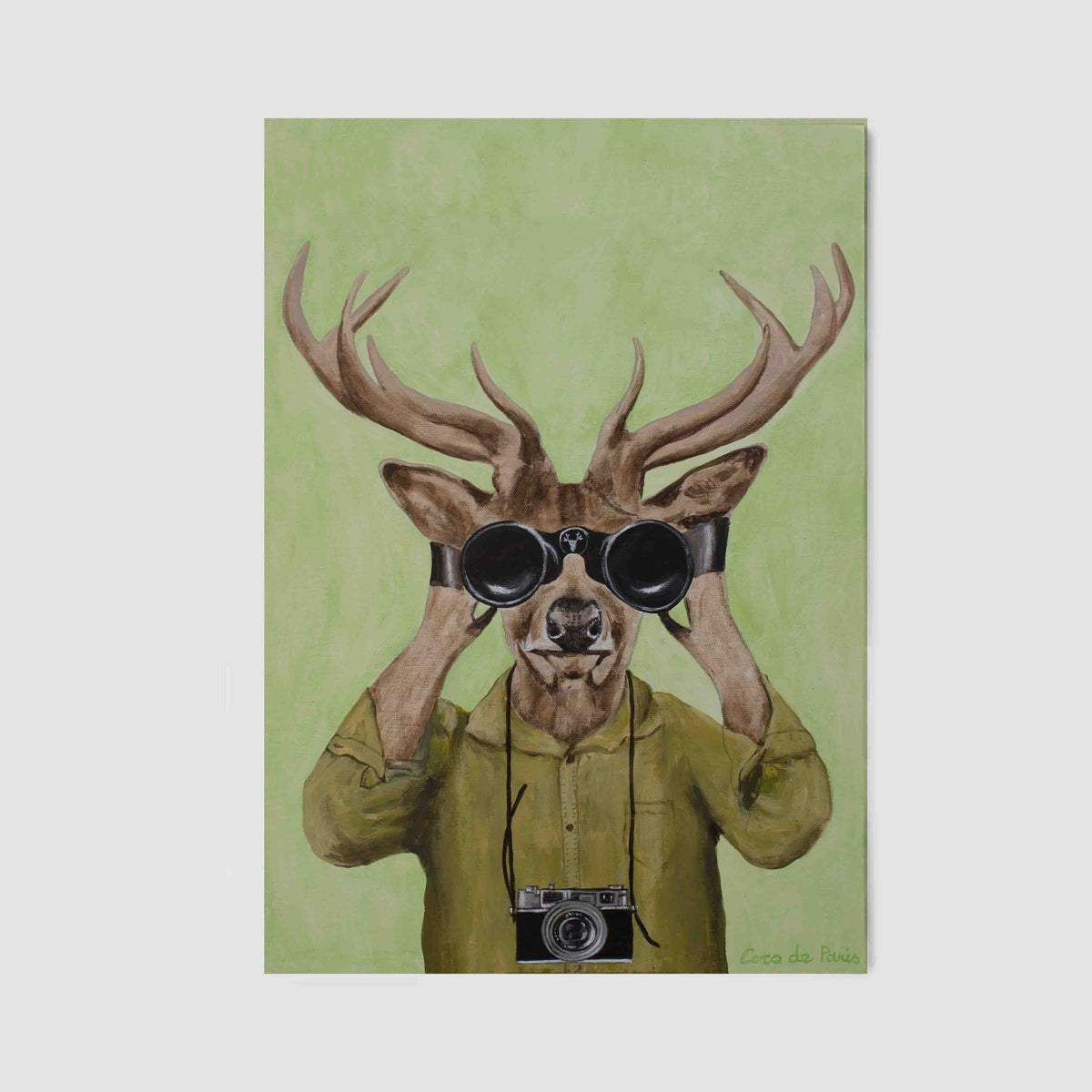 Wildwood Frame Deer Canvas Wall Art — gallery image 15