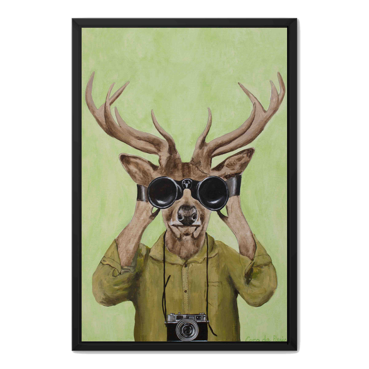 Wildwood Frame Deer Canvas Wall Art — gallery image 19