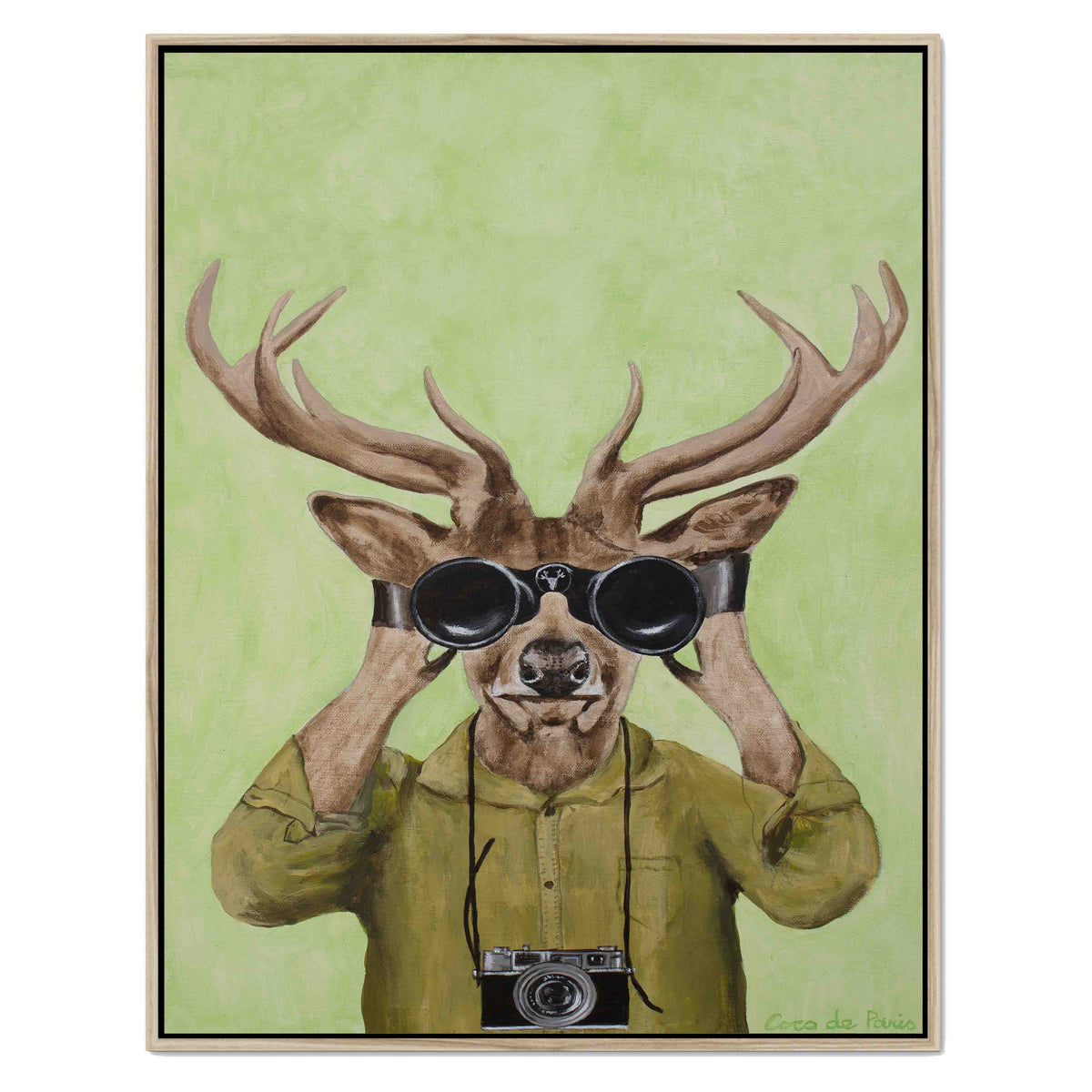 Wildwood Frame Deer Canvas Wall Art — gallery image 45