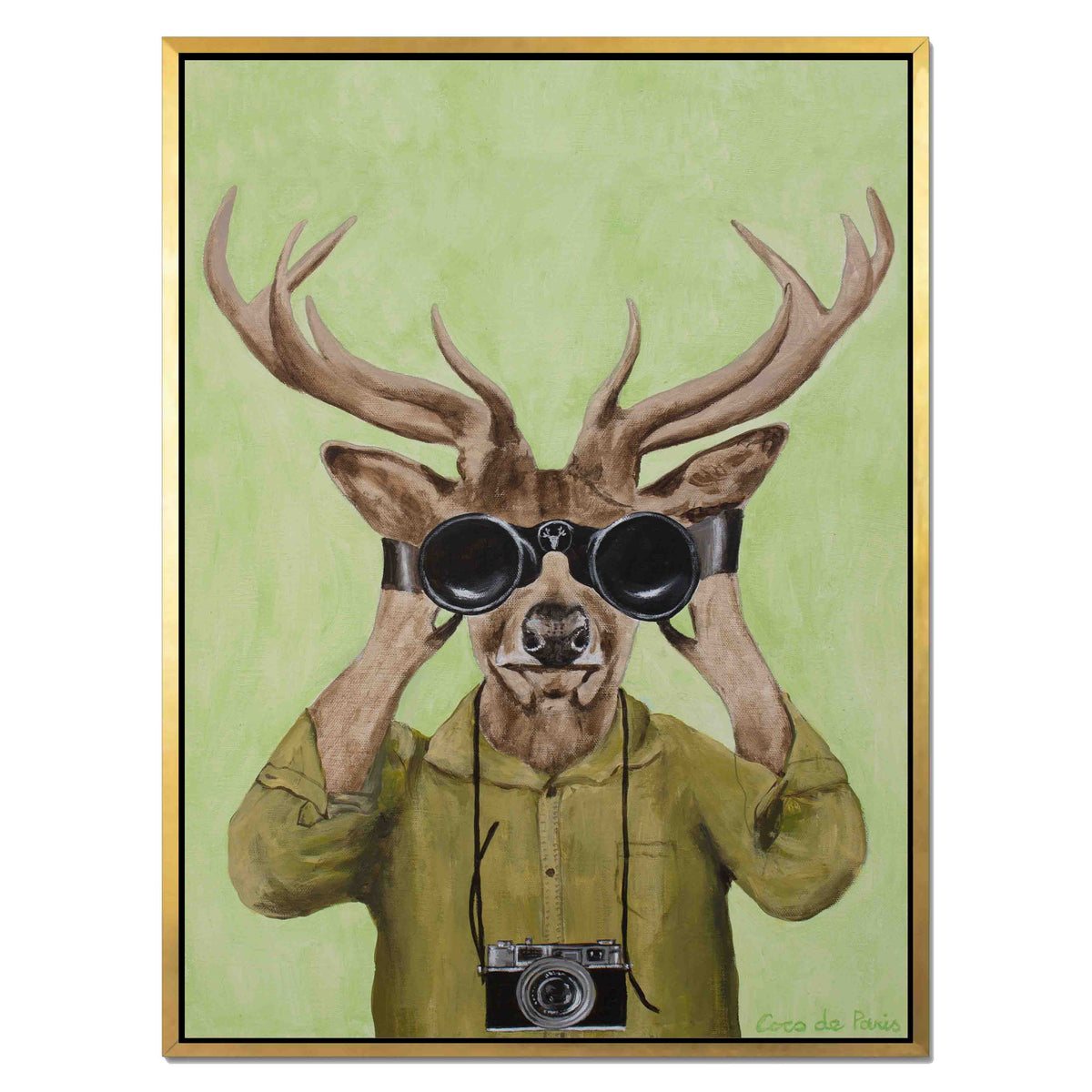 Wildwood Frame Deer Canvas Wall Art — gallery image 24