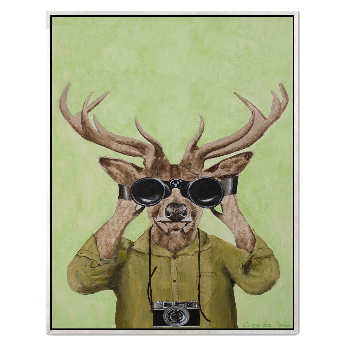 Wildwood Frame Deer Canvas Wall Art — gallery image 28