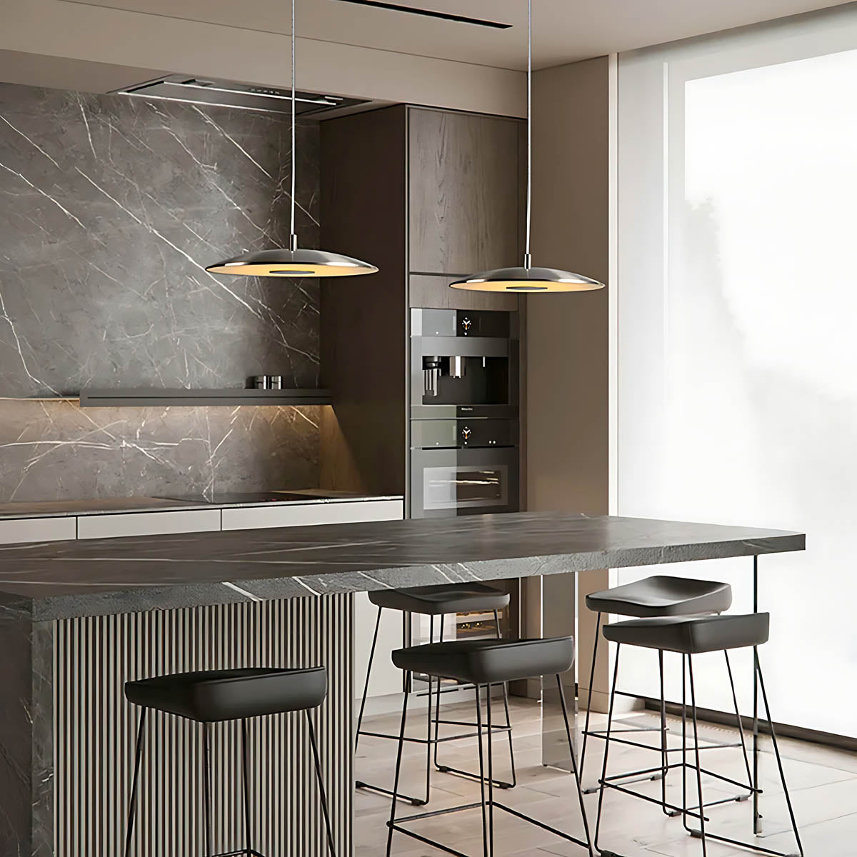 Eastmere Frame Glass Cluster Pendant Light — gallery image 5