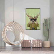 Northwick Frame Deer Canvas Wall Art — gallery image 2
