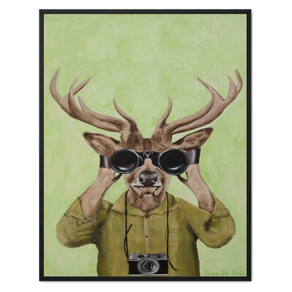 Northwick Frame Deer Canvas Wall Art — gallery image 18