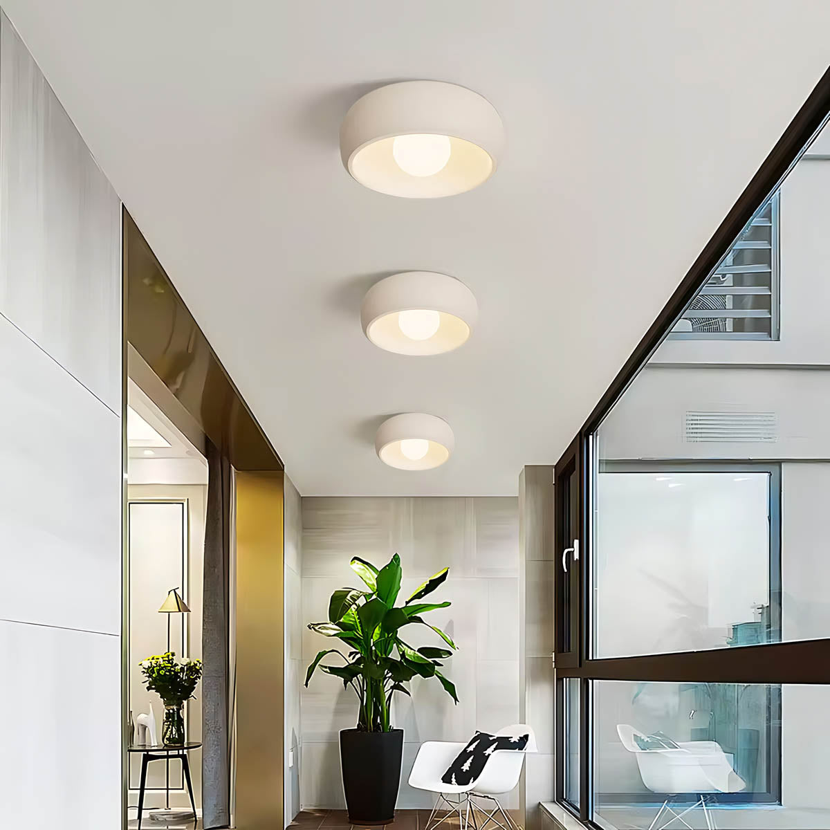 Langford Frame Resin Ceiling Light — gallery image 5