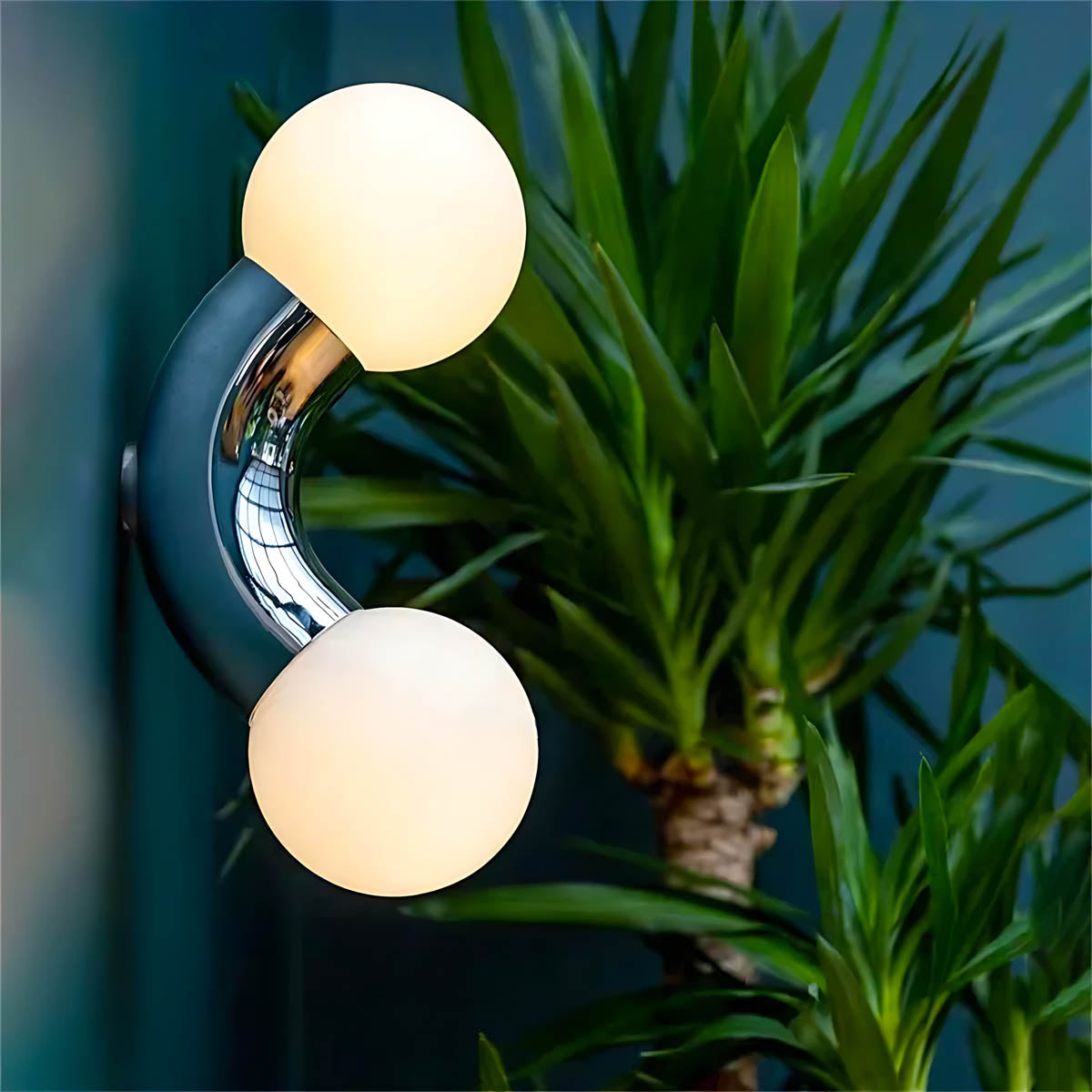 Oakmere Frame Glass Wall Sconce — gallery image 2