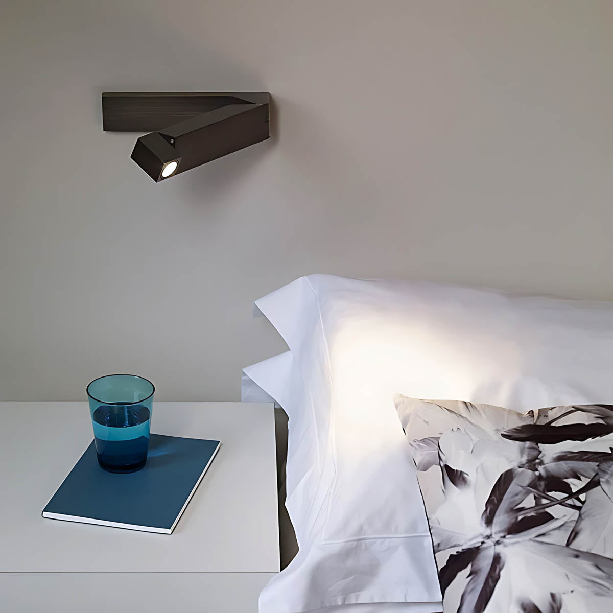Rosewood Frame Aluminum Wall Sconce — gallery image 2