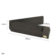Rosewood Frame Aluminum Wall Sconce — gallery image 10