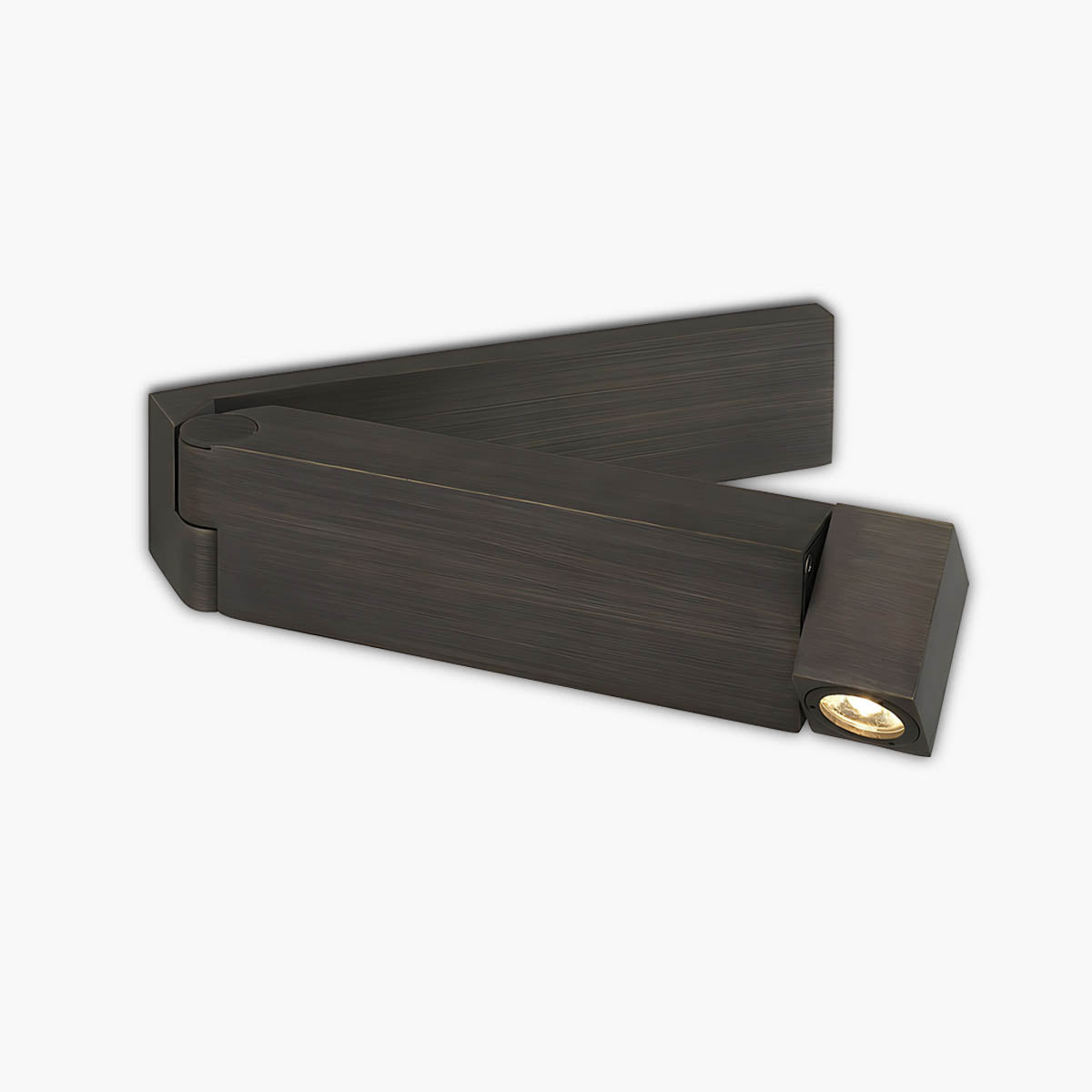 Rosewood Frame Aluminum Wall Sconce — gallery image 1