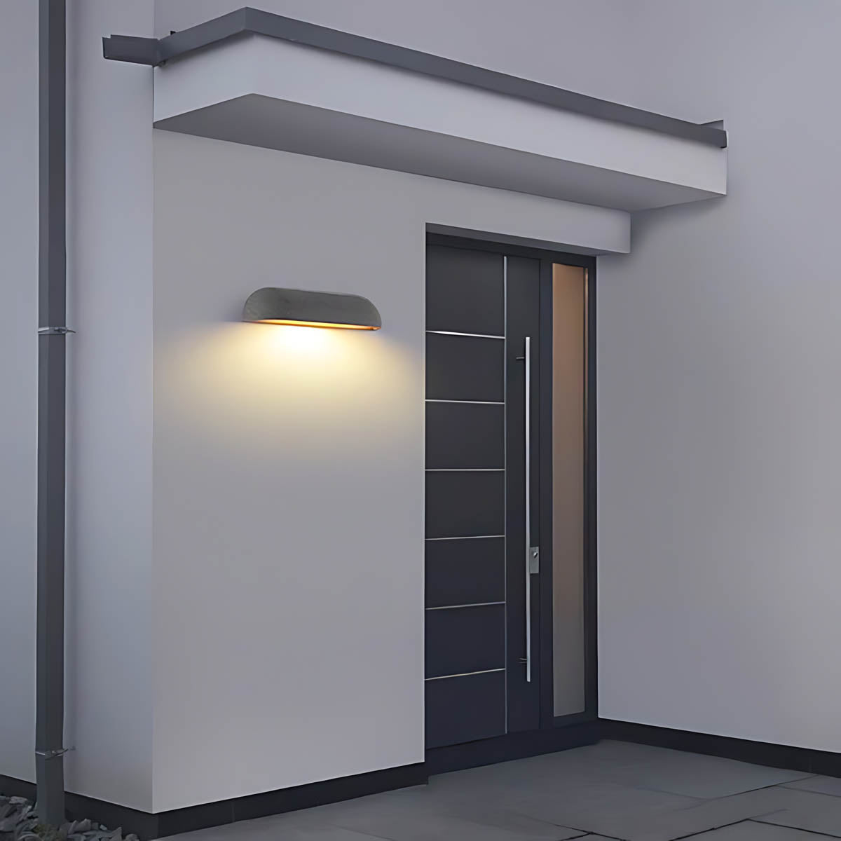 Sherwood Frame Travertine Outdoor Wall Light — gallery image 8