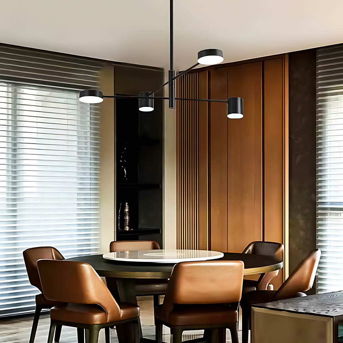 Fairford Frame Aluminum Linear Chandelier — gallery image 7