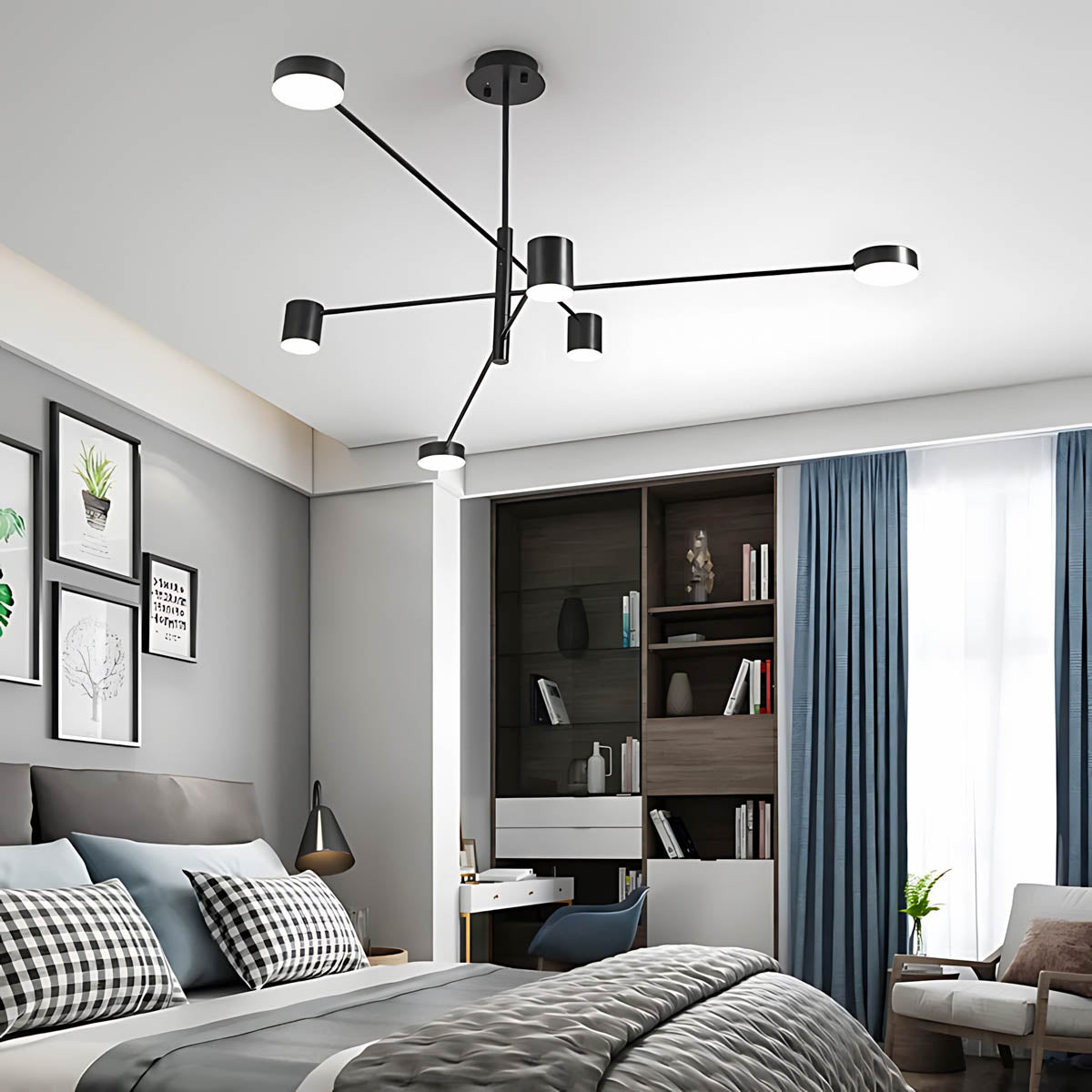 Fairford Frame Aluminum Linear Chandelier — gallery image 12