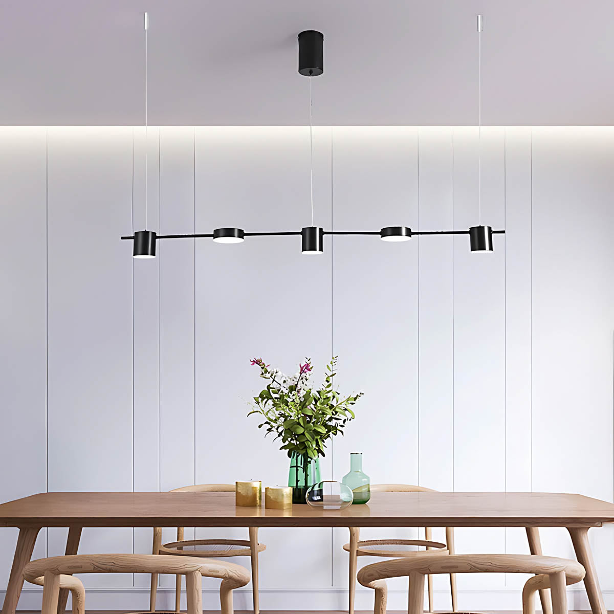 Fairford Frame Aluminum Linear Chandelier — gallery image 6