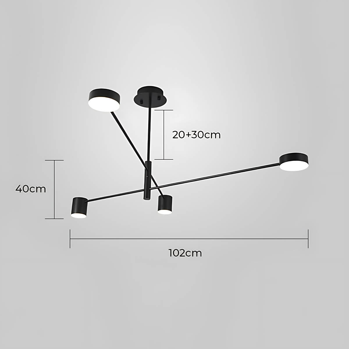 Fairford Frame Aluminum Linear Chandelier — gallery image 21