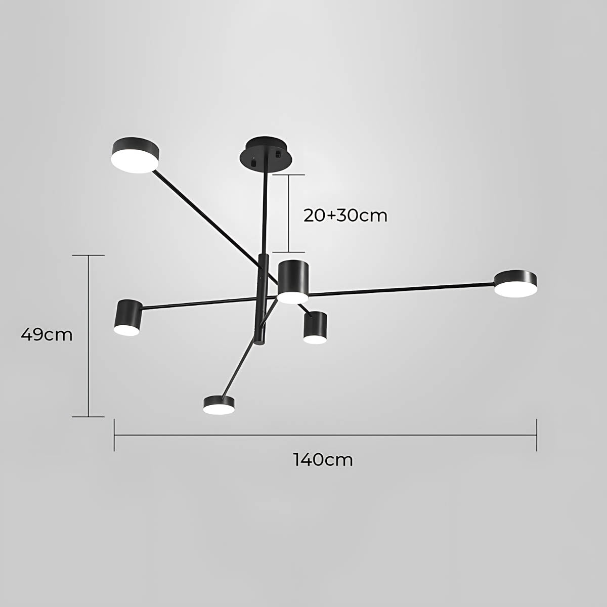 Fairford Frame Aluminum Linear Chandelier — gallery image 23